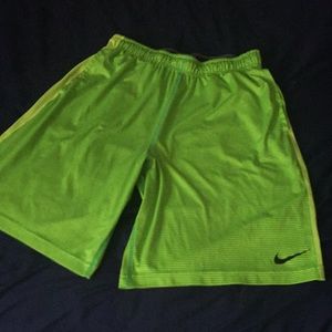 NIKE Dri-fit Electric Lime athletic shorts